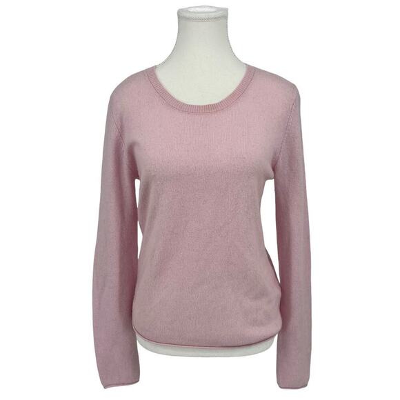 CRUSH. Cashmere Pullover Sweater Crew Neck Light Pink Small 1 - Picture 1 of 7